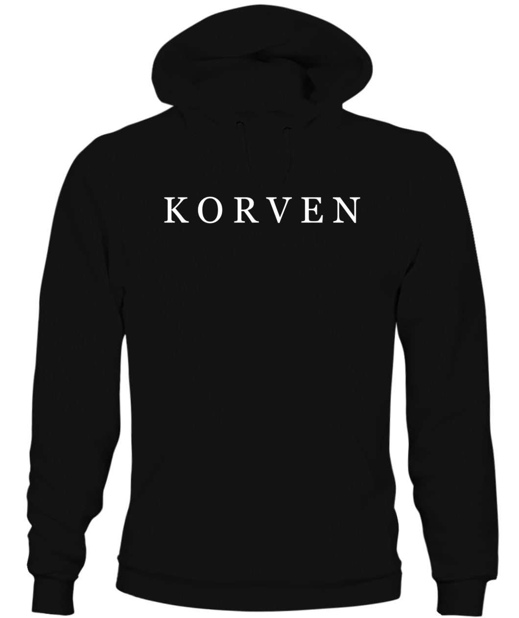 Big Logo Korven Black Hoodie 