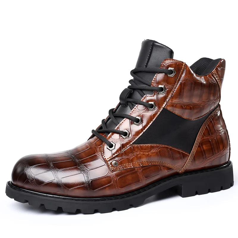  Men'S Premium Leather Boots